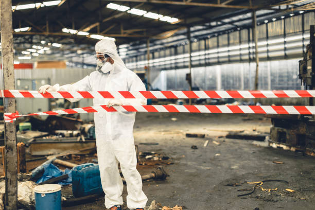 Professional Trauma Scene Cleanup technician working in Oakville, MO
